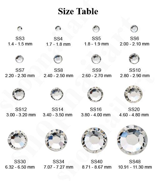 Swarovski Size Table vert logo