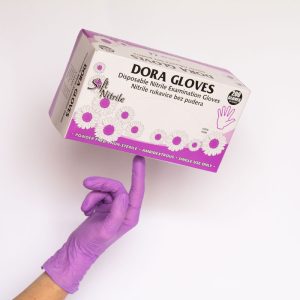 RUKAVICE NITRILNE BEZ PUDERA LJUBIČASTE (M) 200/1 - 0929