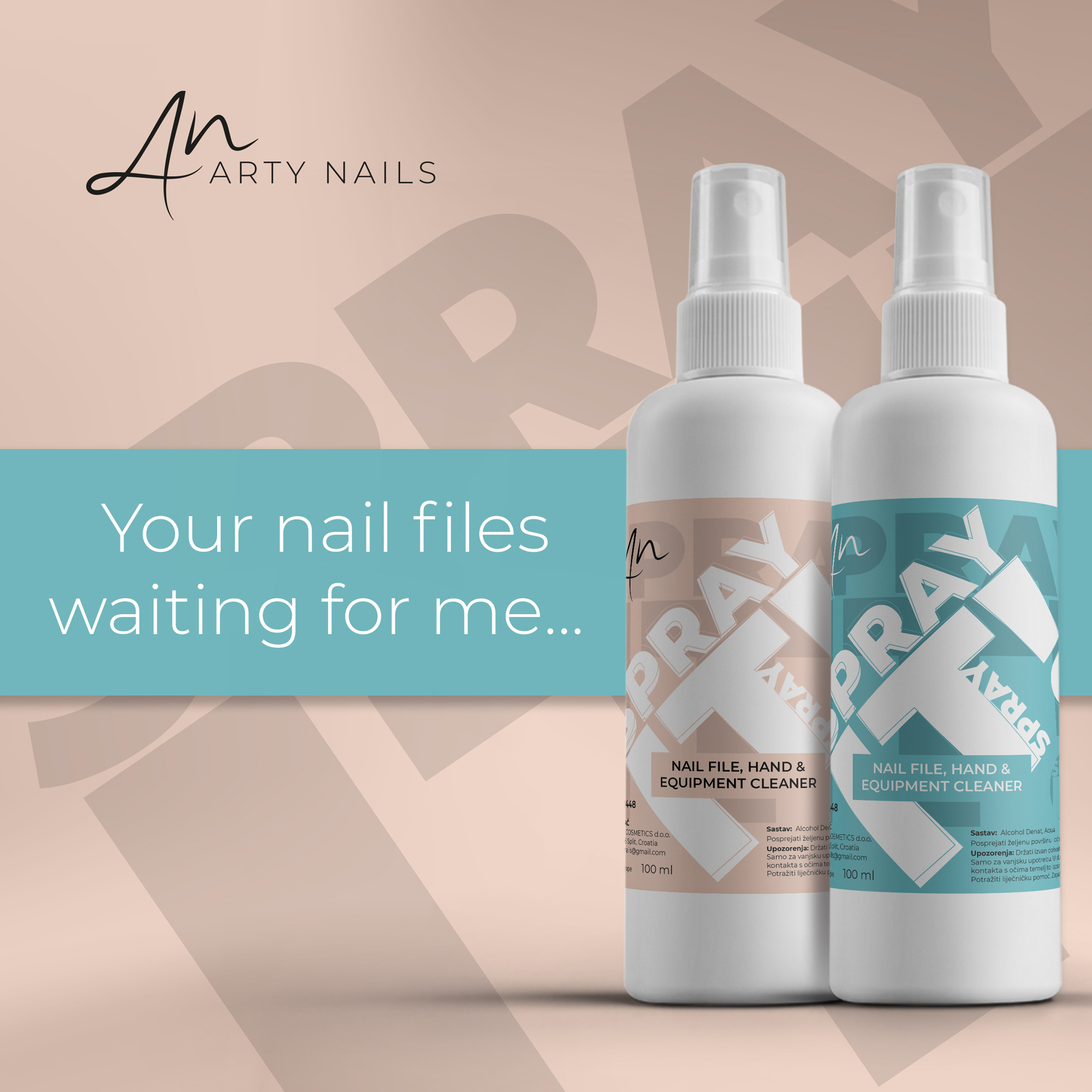 arty nails spray it!