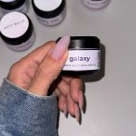 arty nails gel galaxy hand