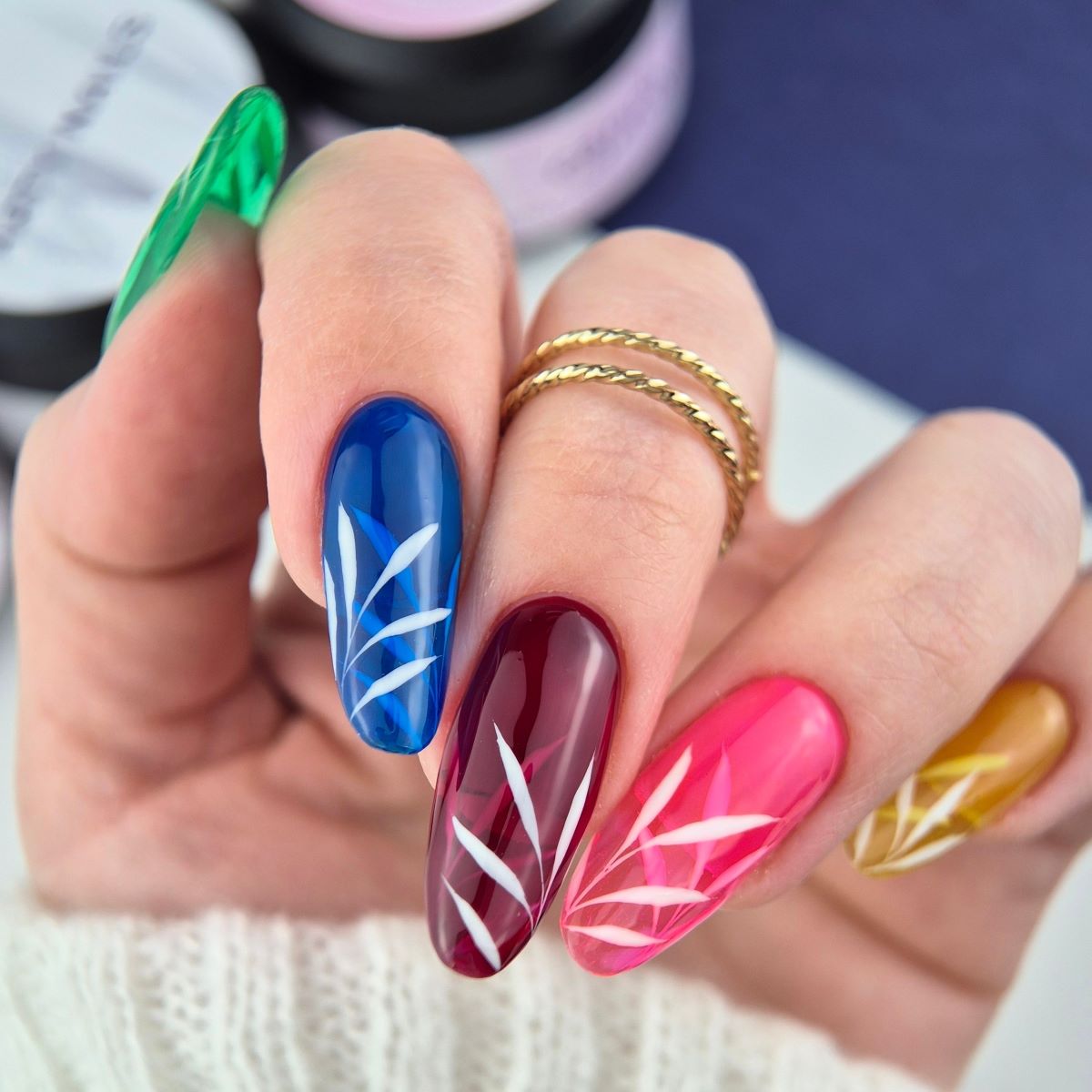 glass gel polish nail art pic arty nails